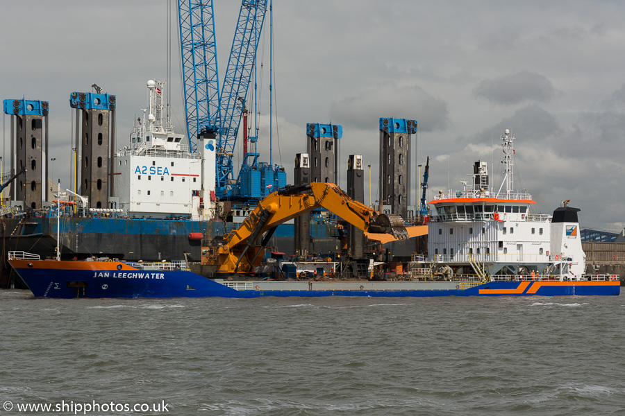 Photograph of the vessel  Jan Leeghwater pictured at the Liverpool2 Terminal development, Liverpool on 20th June 2015