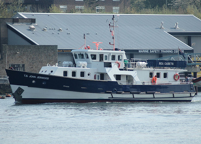 Photograph of the vessel ts John Jerwood pictured on the River Tyne on 6th May 2008