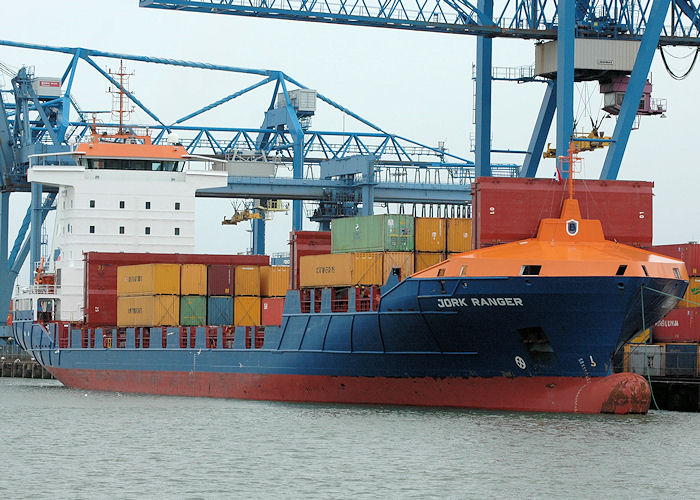 Photograph of the vessel  Jork Ranger pictured in Prinses Beatrixhaven, Rotterdam on 20th June 2010