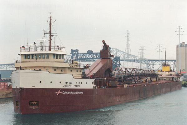 Photograph of the vessel  Joseph H. Frantz pictured in Chicago on 24th September 1994