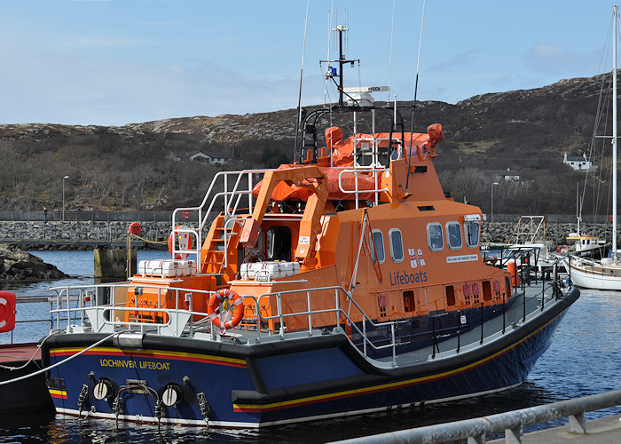 Photograph of the vessel RNLB Julian and Margaret Leonard pictured at Lochinver on 13th April 2012
