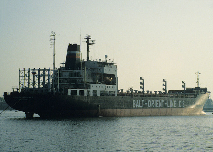 Photograph of the vessel  Kapitan Kanevskiy pictured in Waalhaven, Rotterdam on 27th September 1992