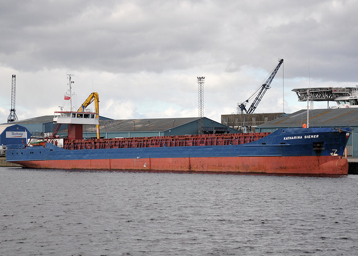 Photograph of the vessel  Katharina Siemer pictured at Leith on 12th September 2012