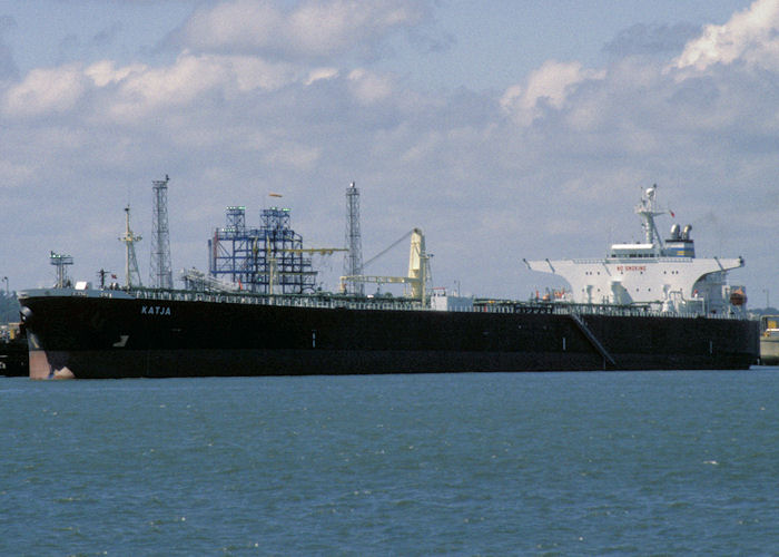 Photograph of the vessel  Katja pictured at Fawley on 13th July 1997