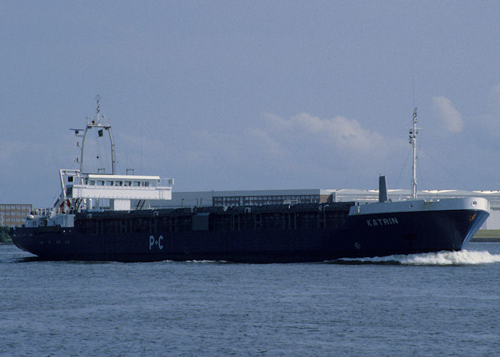 Photograph of the vessel  Katrin pictured on the River Elbe on 24th August 1995