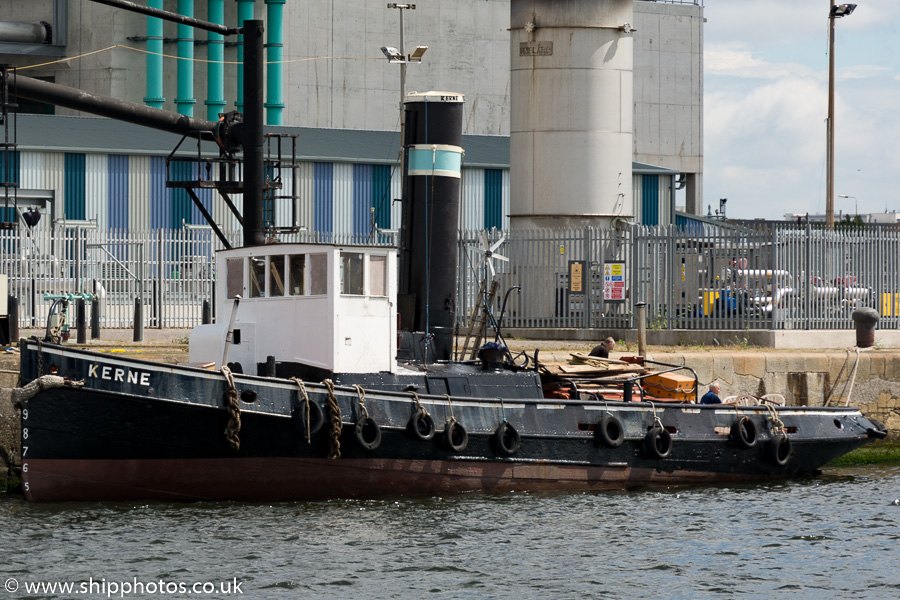 Photograph of the vessel  Kerne pictured in Sandon Half Tide Dock, Liverpool on 25th June 2016