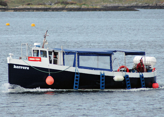 Photograph of the vessel  Kerrera pictured approaching Oban on 6th May 2010