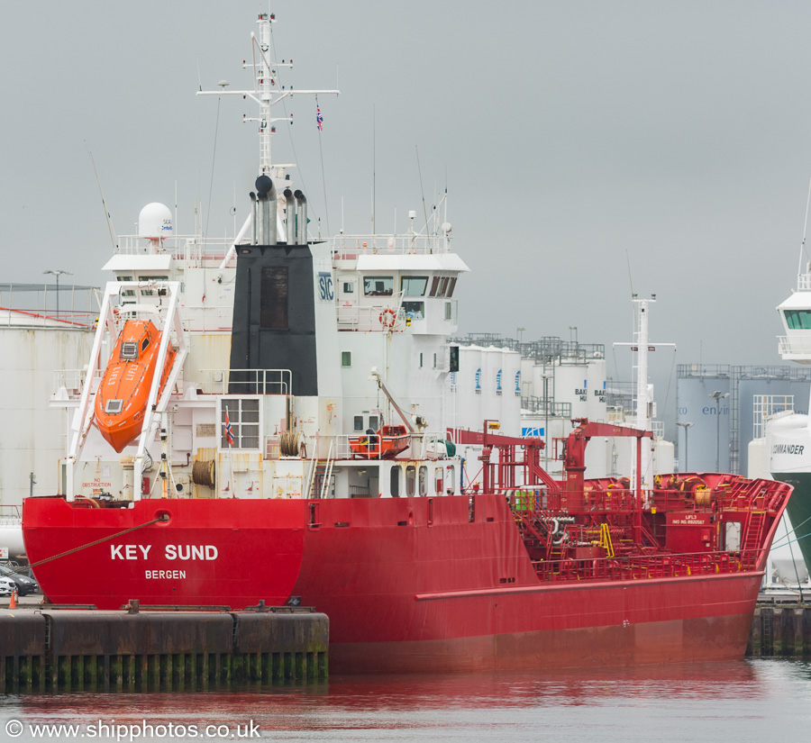 Photograph of the vessel  Key Sund pictured at Aberdeen on 31st May 2019