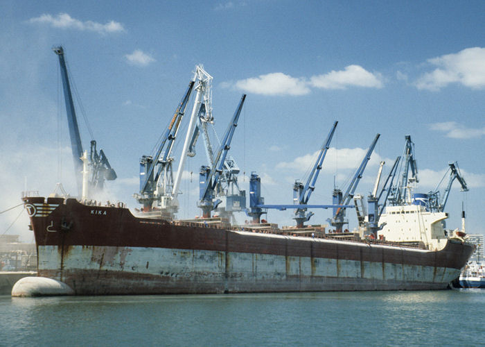 Photograph of the vessel  Kika pictured at Lorient on 10th July 1990
