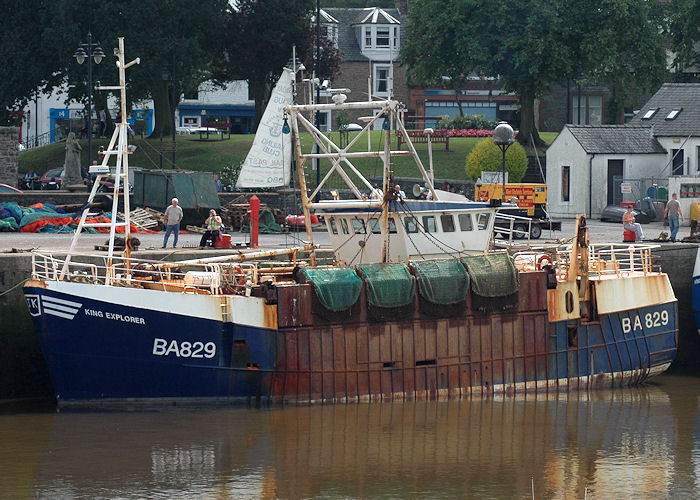 Photograph of the vessel fv King Explorer pictured at Kirkcudbright on 26th July 2008