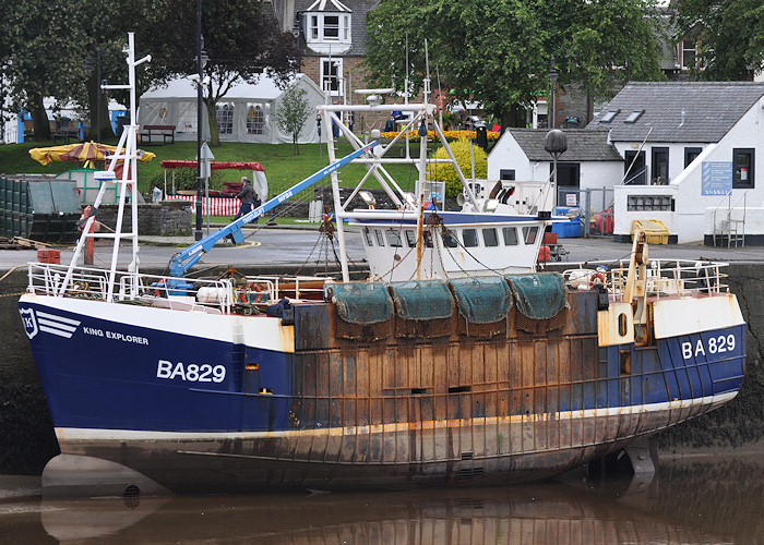 Photograph of the vessel fv King Explorer pictured at Kirkcudbright on 27th August 2011