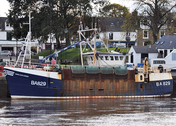 Photograph of the vessel fv King Explorer pictured at Kirkcudbright on 9th November 2013