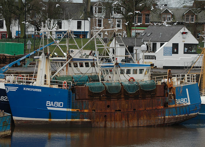Photograph of the vessel fv Kingfisher pictured at Kirkcudbright on 12th March 2011