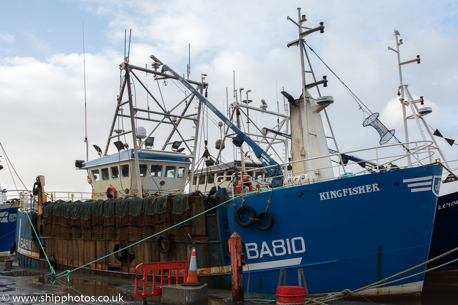 Photograph of the vessel fv Kingfisher pictured at Kirkcudbright on 24th January 2015
