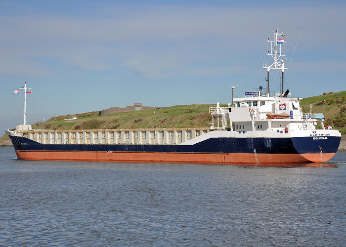 Photograph of the vessel  Kliftrans pictured departing Aberdeen on 14th May 2013