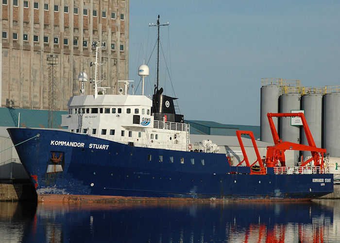 Photograph of the vessel rv Kommandor Stuart pictured at Leith on 20th March 2010