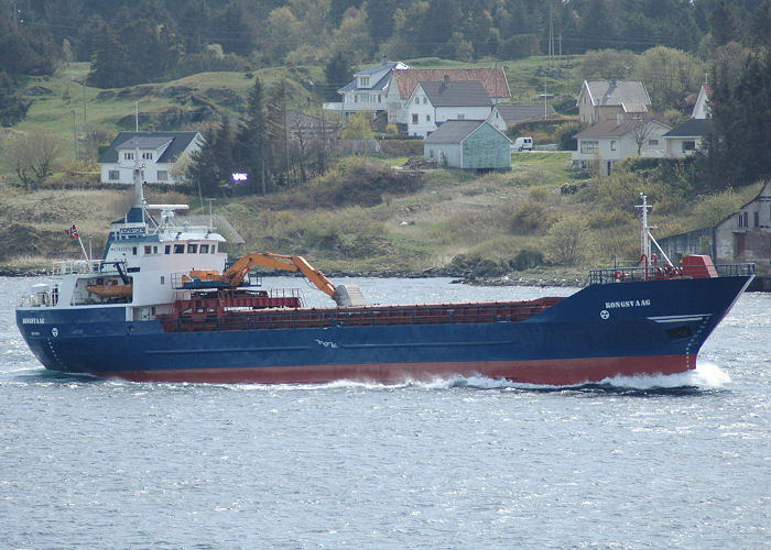 Photograph of the vessel  Kongsvaag pictured at Haugesund on 13th May 2005