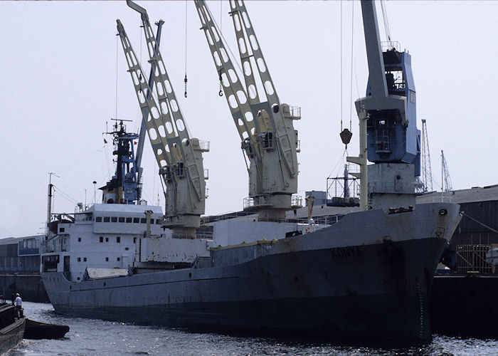 Photograph of the vessel  Konya pictured in Hamburg on 23rd August 1995