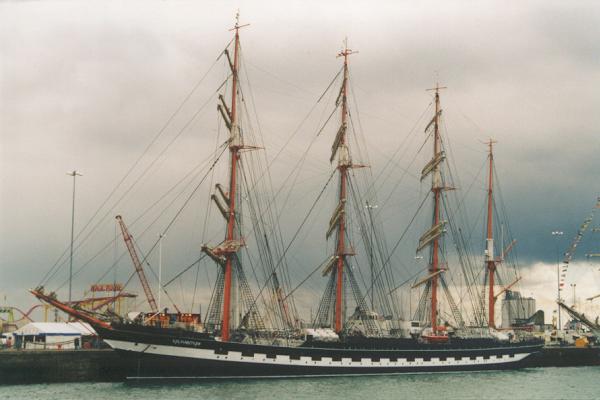 Photograph of the vessel  Kruzenshtern pictured in Southampton on 12th April 2000