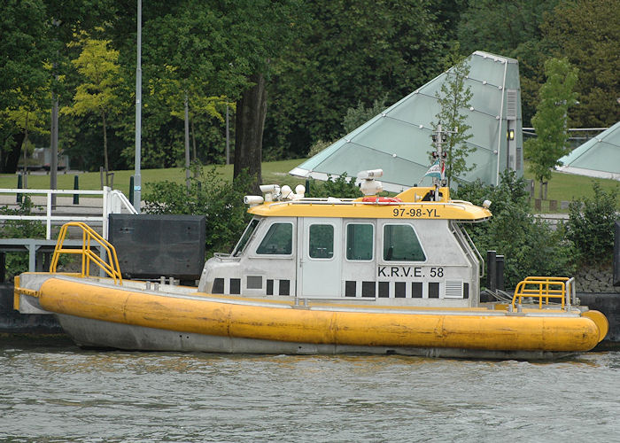 Photograph of the vessel  KRVE 58 pictured at Parkkade, Rotterdam on 20th June 2010