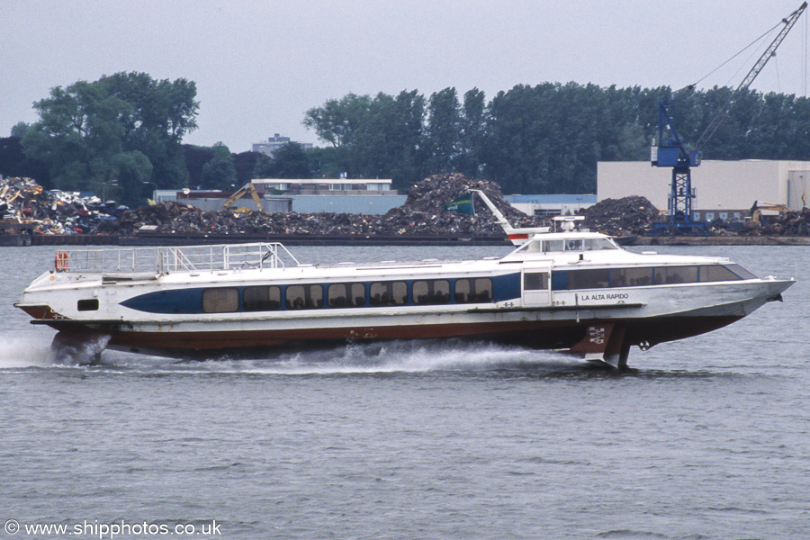 Photograph of the vessel  La Alto Rapido pictured on the Noordzeekanaal at Amsterdam on 16th June 2002
