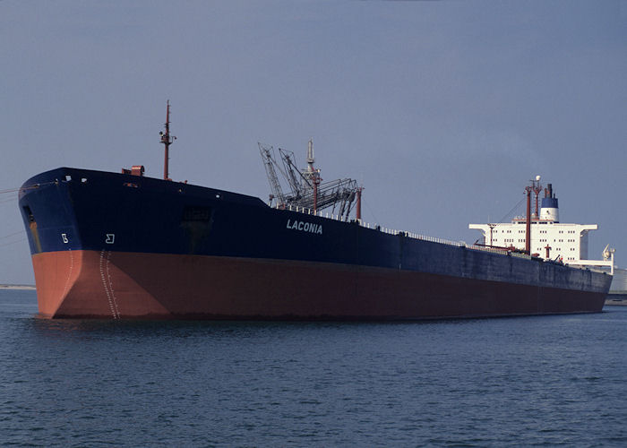 Photograph of the vessel  Laconia pictured in 8e Petroleumhaven, Europoort on 14th April 1996
