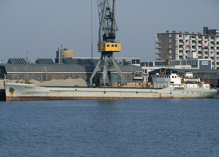 Photograph of the vessel  Ladoga-4 pictured in Merwehaven, Rotterdam on 27th September 1992