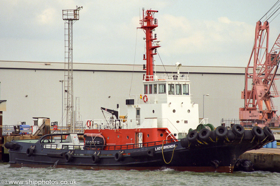 Photograph of the vessel  Lady Brenda pictured at Sheerness on 1st September 2001