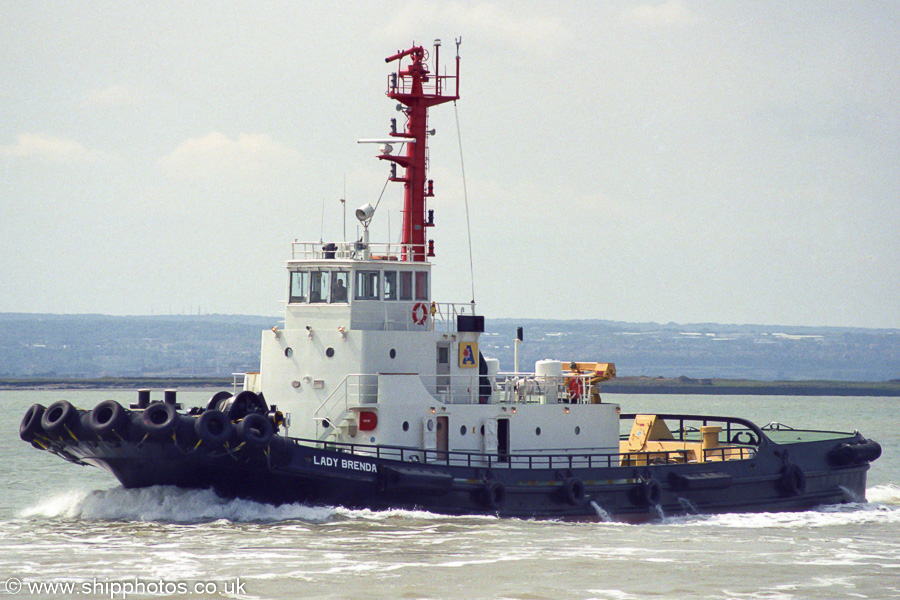 Photograph of the vessel  Lady Brenda pictured at Thamesport on 16th August 2003