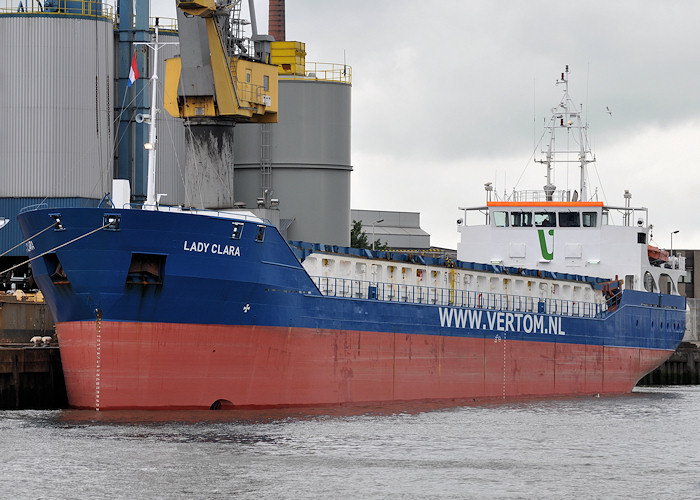Photograph of the vessel  Lady Clara pictured in Merwehaven, Rotterdam on 24th June 2012