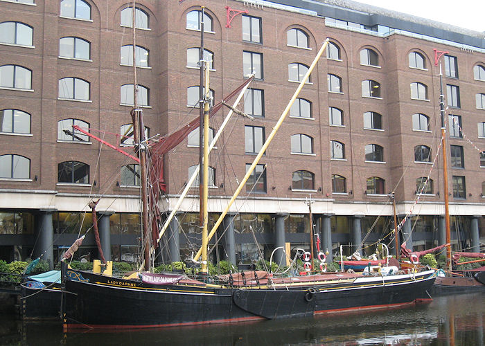 Photograph of the vessel sb Lady Daphne pictured in St. Katharine Docks, London on 21st October 2009