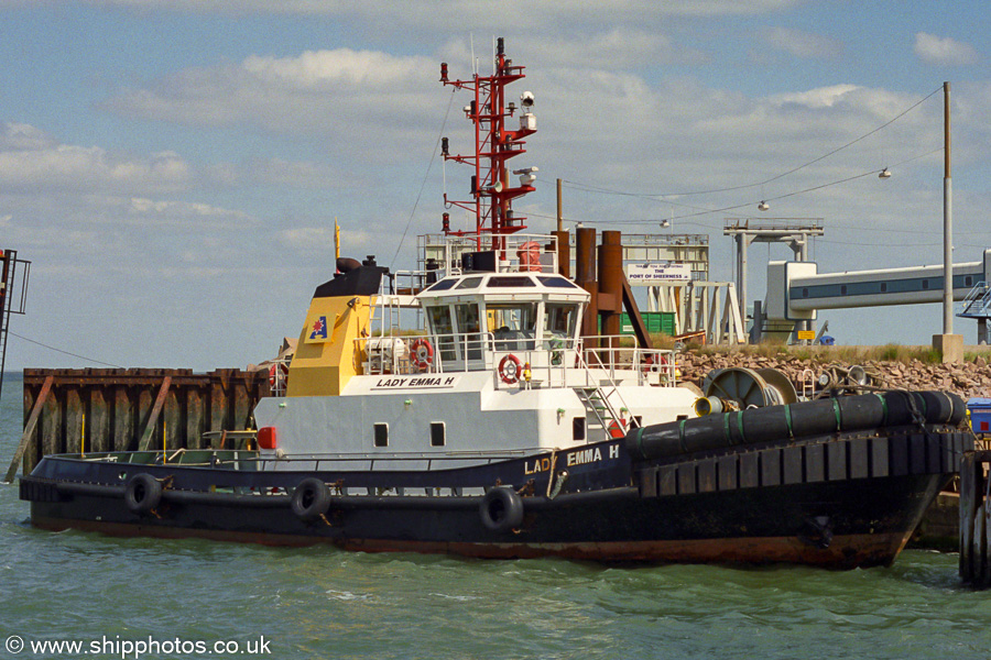 Photograph of the vessel  Lady Emma H pictured at Sheerness on 31st August 2002