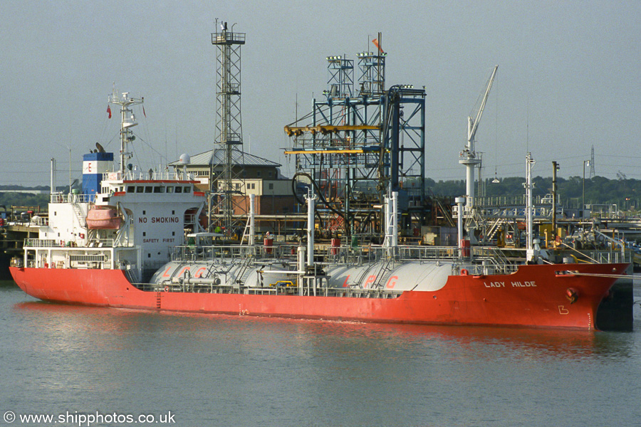 Photograph of the vessel  Lady Hilde pictured at Fawley on 17th August 2003