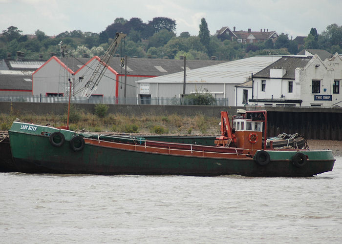Photograph of the vessel  Lady Kitty pictured at Gravesend on 10th August 2006