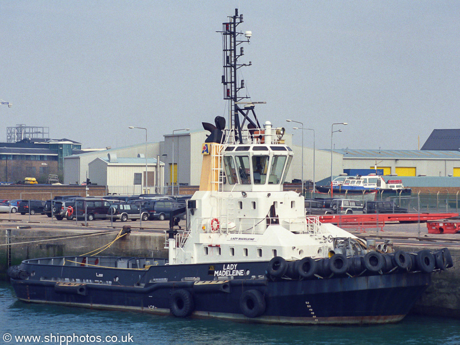 Photograph of the vessel  Lady Madeleine pictured in Ocean Dock, Southampton on 12th April 2003