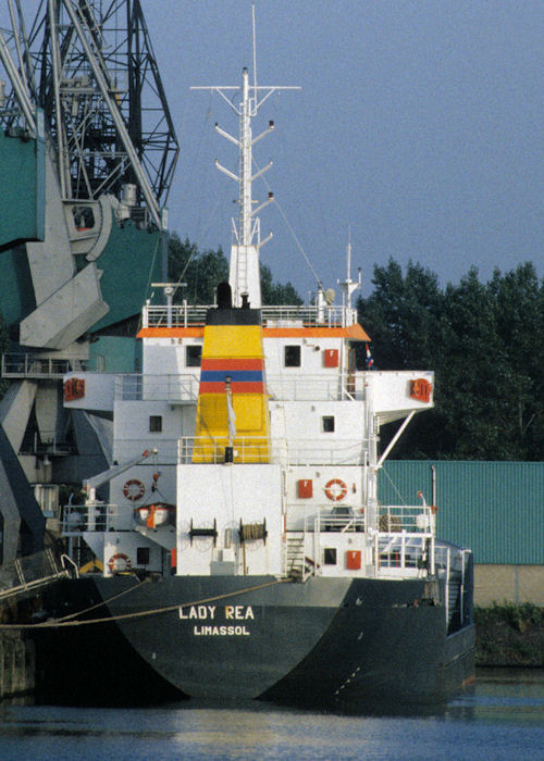 Photograph of the vessel  Lady Rea pictured in Waalhaven, Rotterdam on 27th September 1992