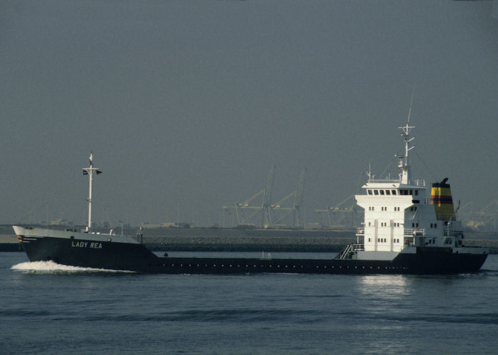 Photograph of the vessel  Lady Rea pictured passing Hoek van Holland on 15th April 1996