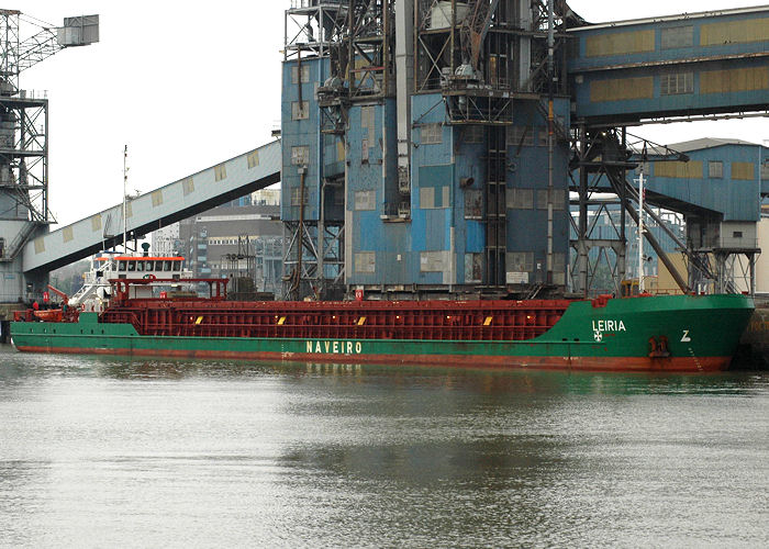 Photograph of the vessel  Leiria pictured at Tilbury Grain Terminal on 17th May 2008