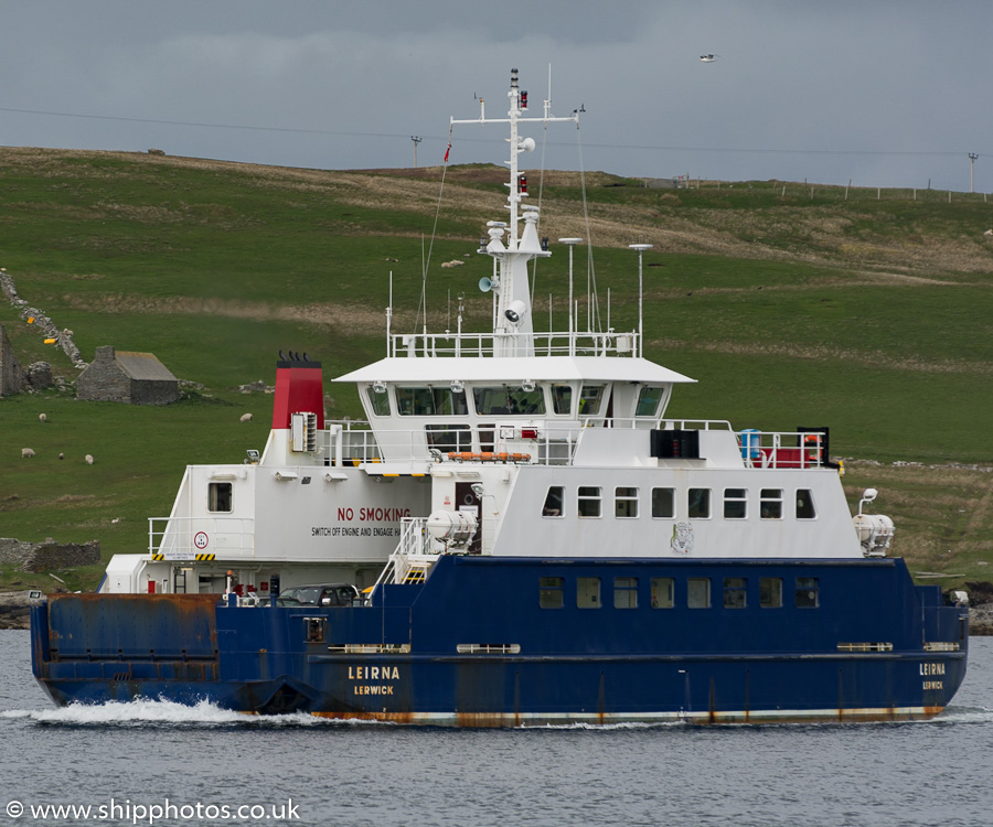 Photograph of the vessel  Leirna pictured at Lerwick on 18th May 2015