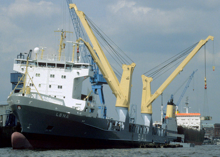 Photograph of the vessel  Lena pictured in Hamburg on 27th May 1998