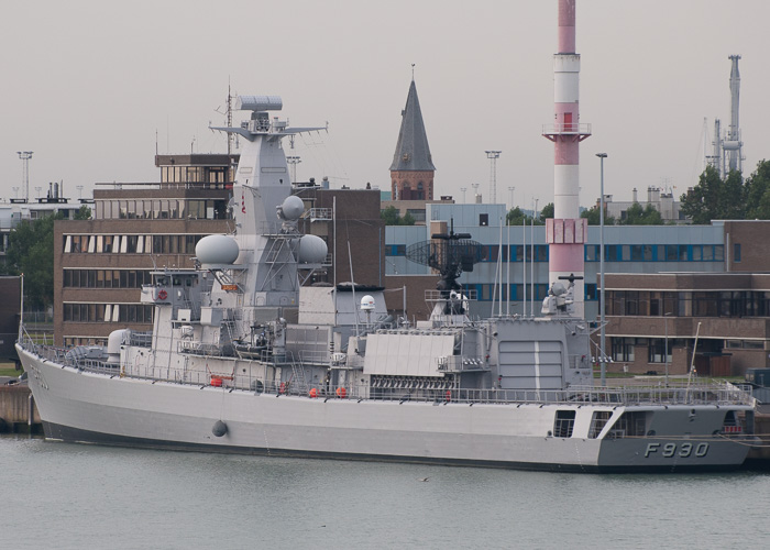 Photograph of the vessel BNS Leopold I pictured at Zeebrugge on 19th July 2014