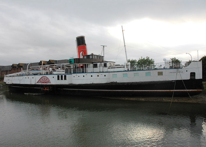 Photograph of the vessel  Lincoln Castle pictured laid up at Grimsby on 5th September 2009