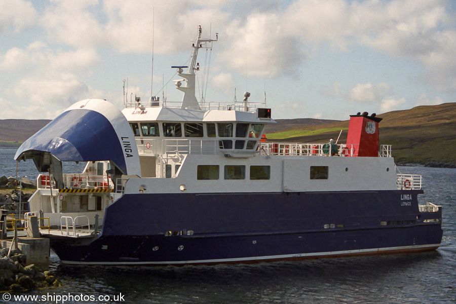 Photograph of the vessel  Linga pictured at Laxo on 11th May 2003
