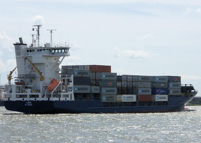 Photograph of the vessel  Lisa pictured passing Vlaardingen on 23rd June 2012