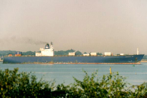 Photograph of the vessel  Liverpool Bay pictured arriving in Southampton on 10th August 1995