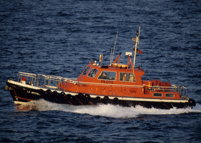 Photograph of the vessel pv L.K. Mitchell pictured at Falmouth on 4th May 1996