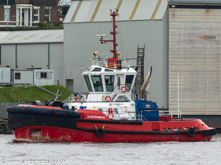 Photograph of the vessel  Lloydsman pictured at Tynemouth on 6th April 2024