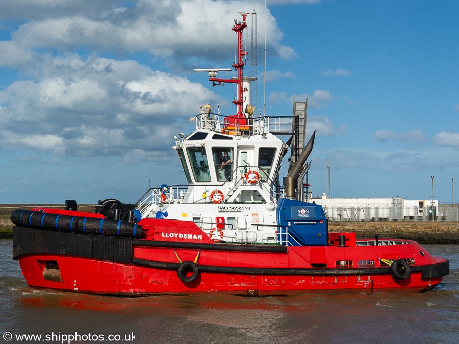 Photograph of the vessel  Lloydsman pictured at Blyth on 6th April 2024