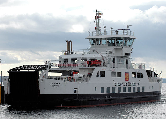 Photograph of the vessel  Loch Shira pictured arriving at Largs on 2nd May 2010