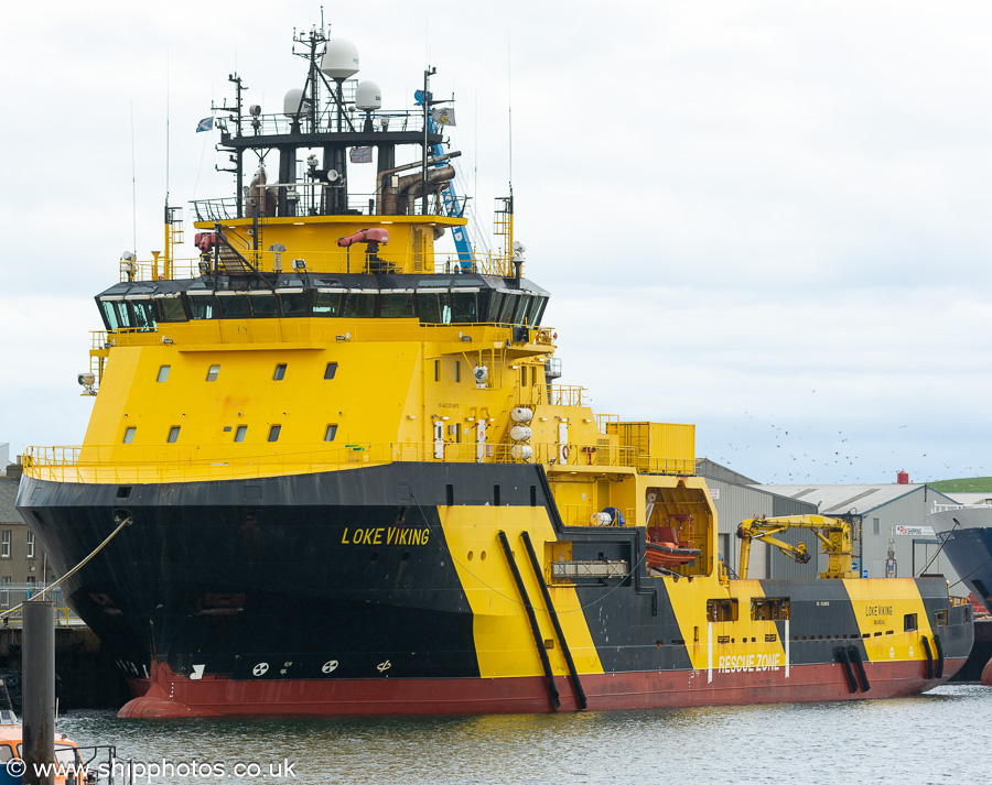 Photograph of the vessel  Loke Viking pictured at Montrose on 22nd May 2022